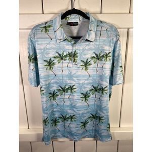 New Yatta Golf  Men's Polo - Blue - Medium